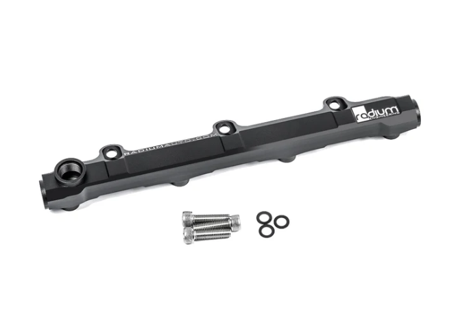Radium Engineering fuel rail for Miata with mounting bolts and O-rings