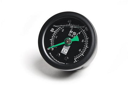 Radium fuel pressure gauge, liquid-filled