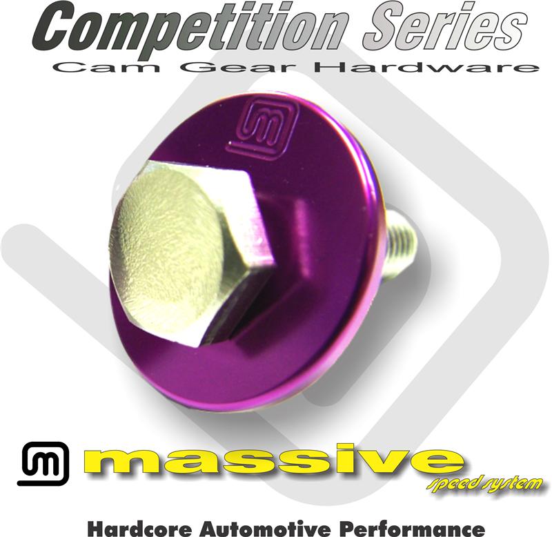 Massive Speed competition cam gear bolt and washer plate (representative photo)