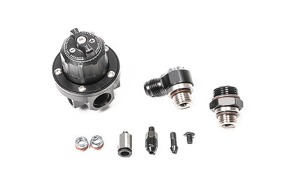 Fuel pressure regulator with fittings and hardware from the Miata fuel system package